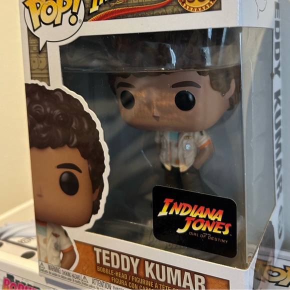 Funko Pop Movies Indiana Jones the Dial Of Destiny Teddy Kumar Vinyl Figure#1388 - Picture 2 of 2